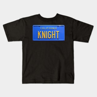 Knight Rider License Plate Kids T-Shirt